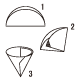 薬包紙ろうとの作り方（1、2、3）